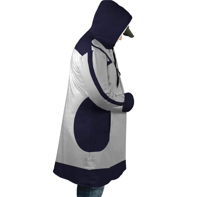 Blue Lok Hooded Dream Cloak Coat