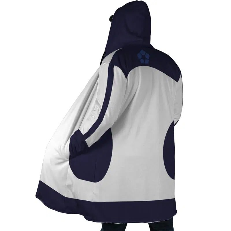 Blue Lok Hooded Dream Cloak Coat