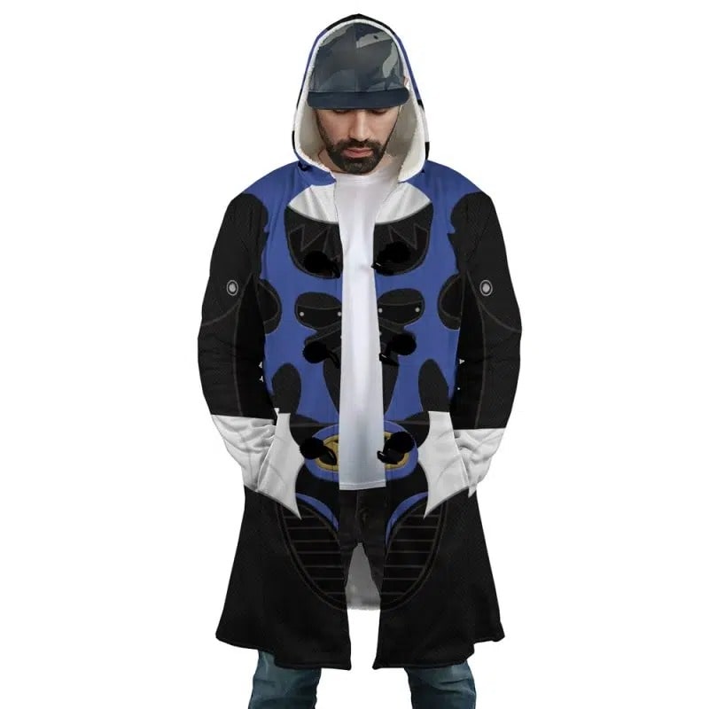 Blue Psycho Ranger Hooded Dream Cloak Coat