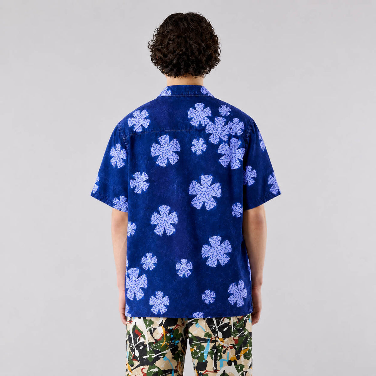 Blue Sakura Button Up Shirt
