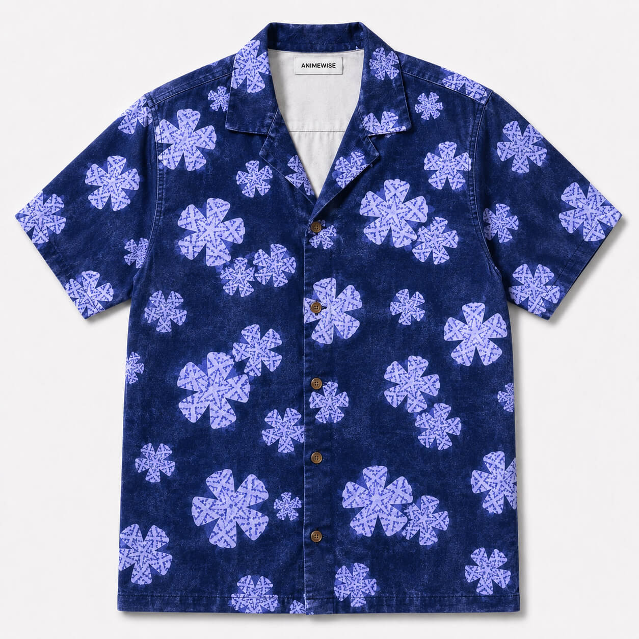 Blue Sakura Button Up Shirt
