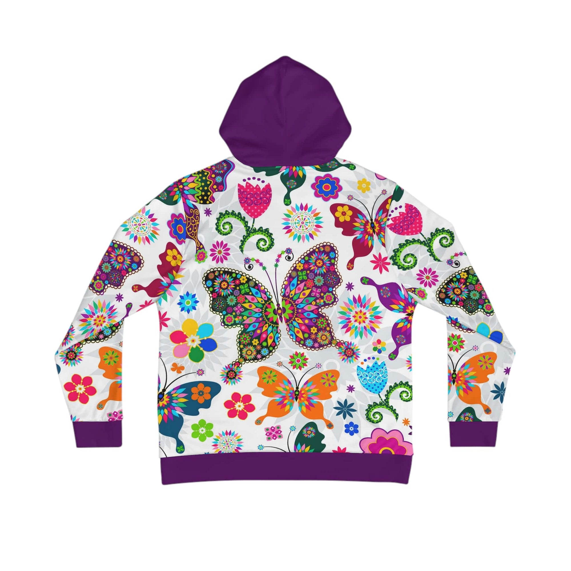 Butterfly Floral Blend Pullover Hoodie