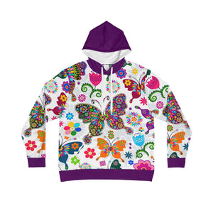 Butterfly Floral Blend Pullover Hoodie