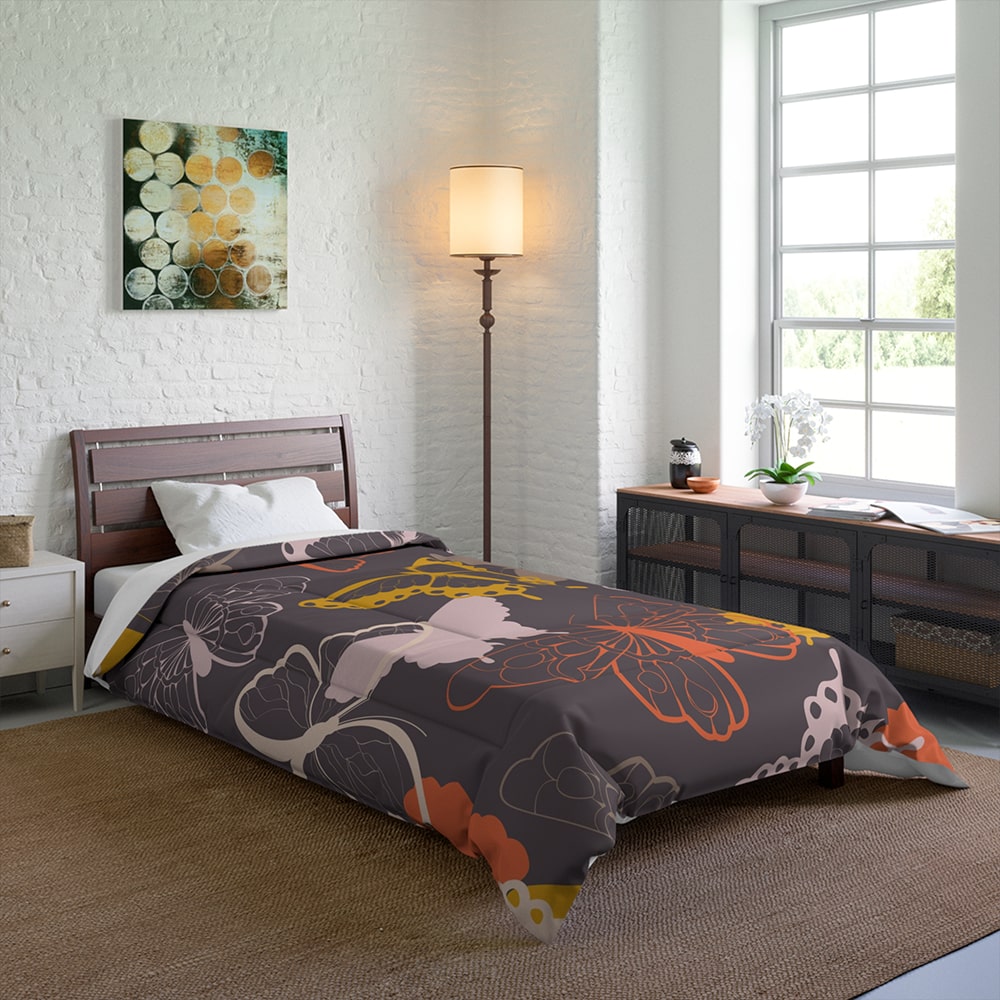 Butterfly Dream Space Fusion Comforter Set Bedding