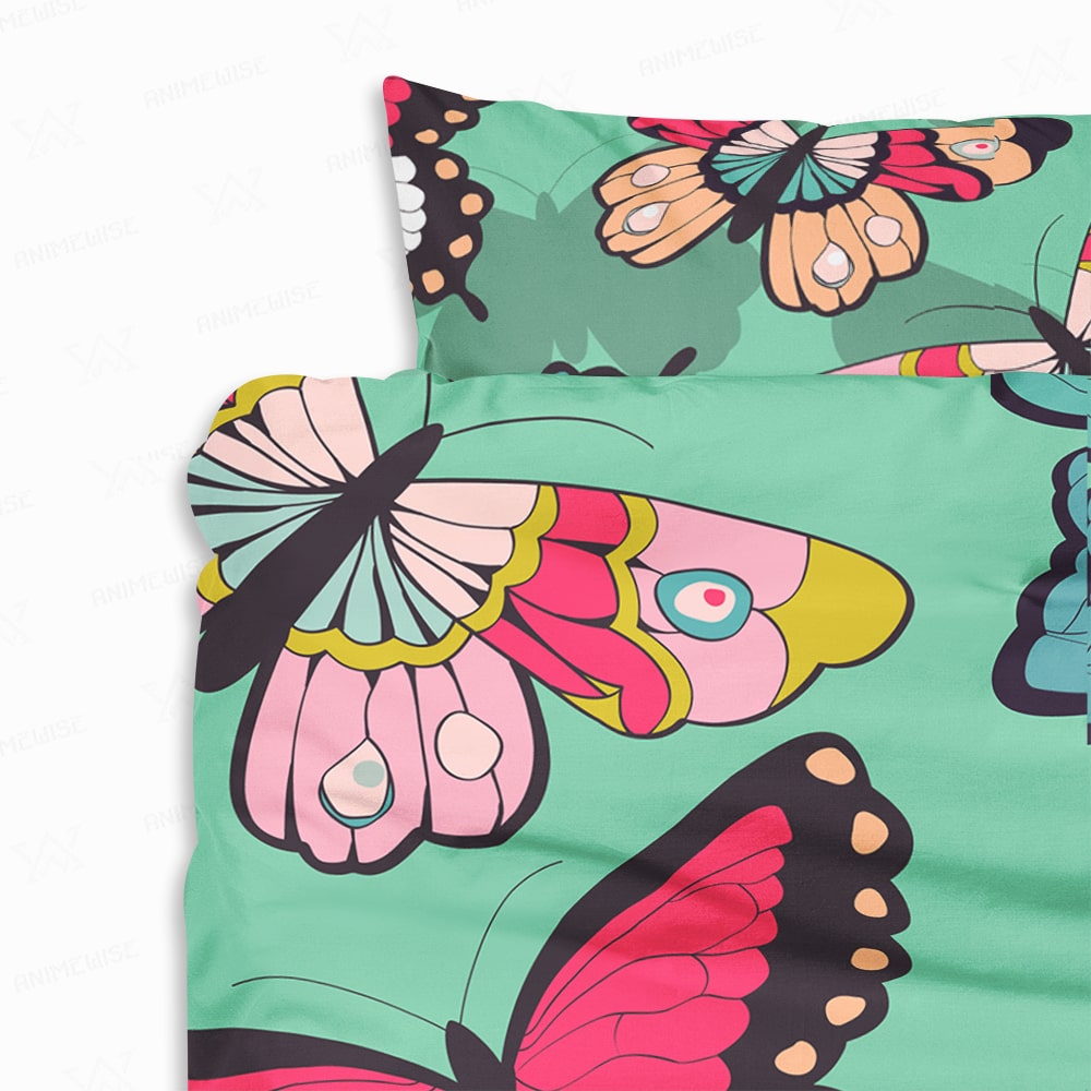 Butterfly Exotic Pattern Comforter Set Bedding