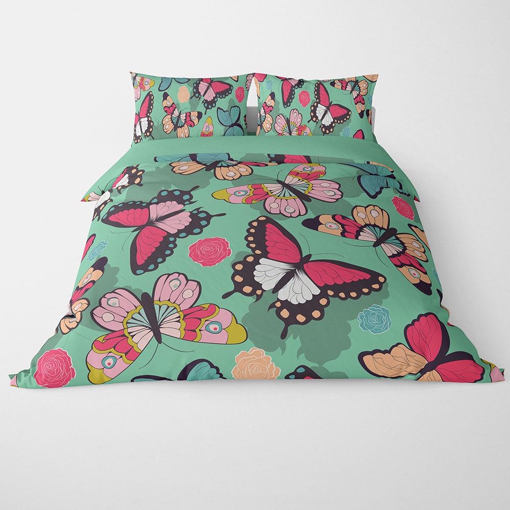 Butterfly Exotic Pattern Duvet Cover Bedding