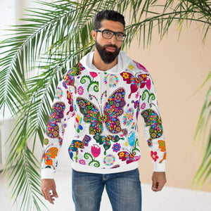 Butterfly Floral Blend Pullover Hoodie