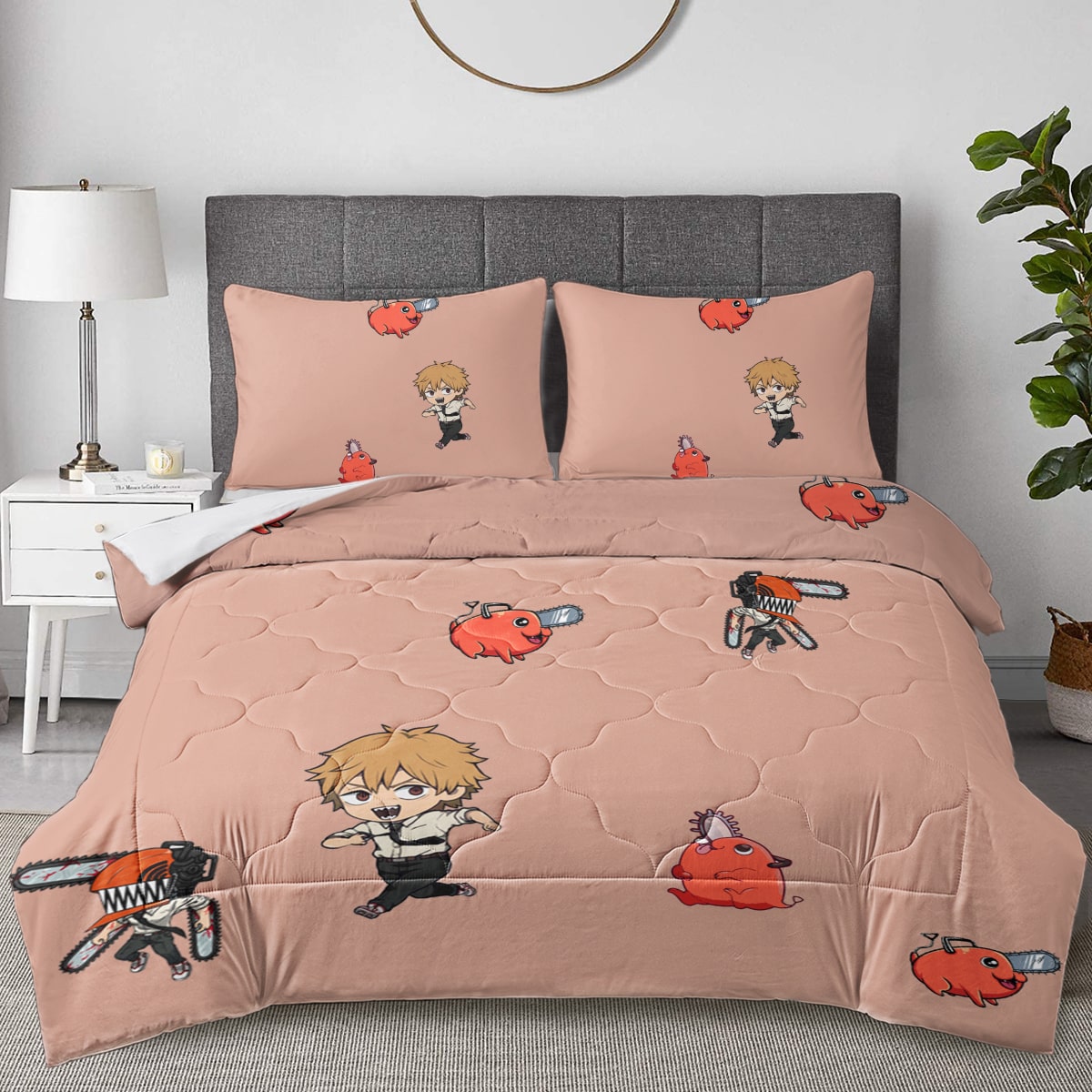 Chainsaw Devil Comforter Set