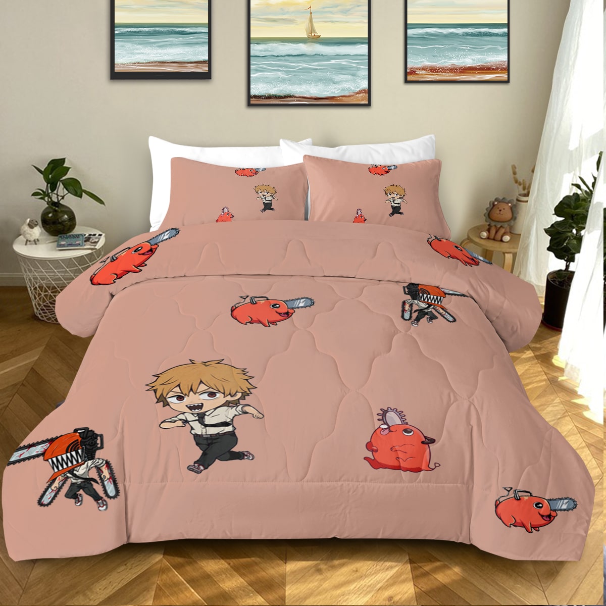 Chainsaw Devil Comforter Set
