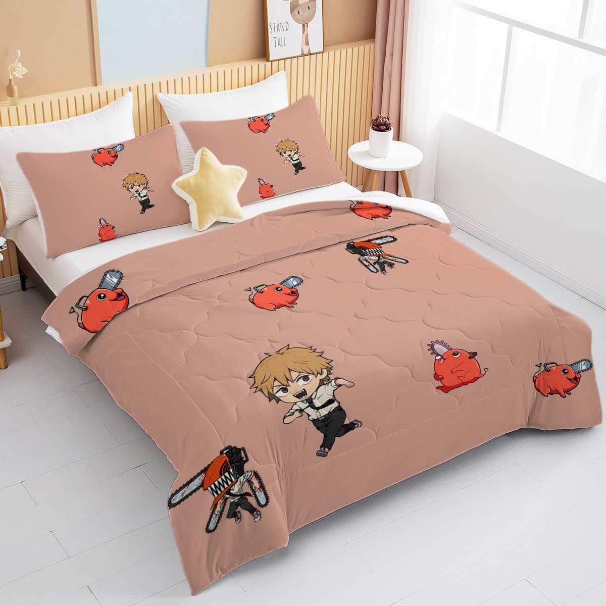 Chainsaw Devil Comforter Set
