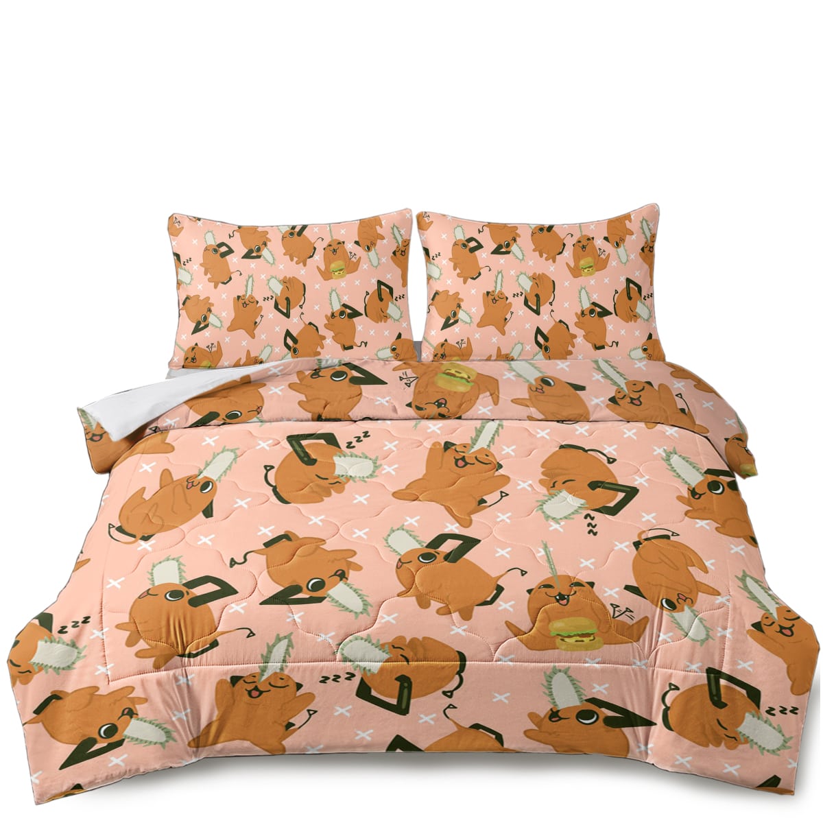 Chainsaw Funny Devil Memes Comforter Set