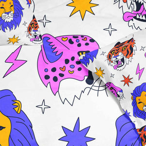 Cheetah Roar Pattern Comforter Set