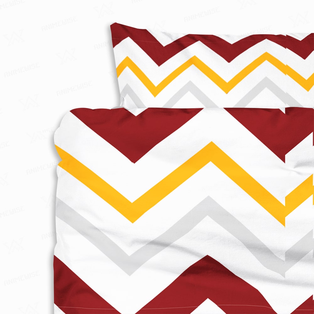 Chevron 3D Space Brushed Comforter Set Bedding