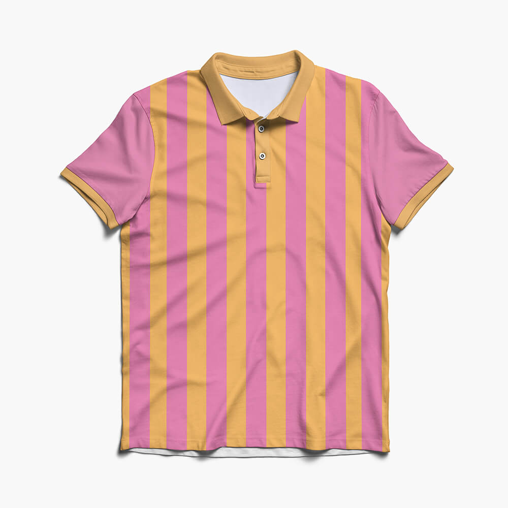 Chopper OP Stripes Pattern Polo Shirt