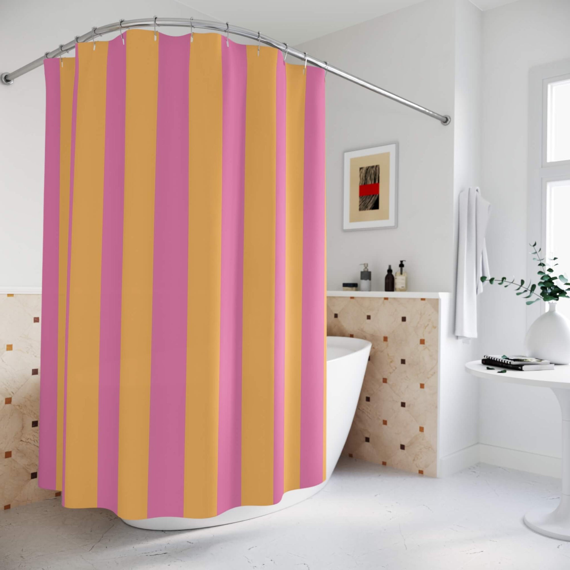 Chopper OP Pattern Shower Curtains