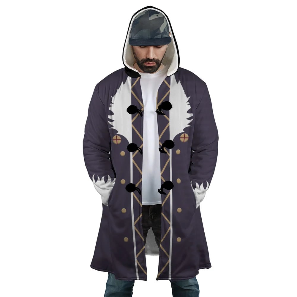Lucilfer Revese Cross Hunter X Hooded Cloak Coat