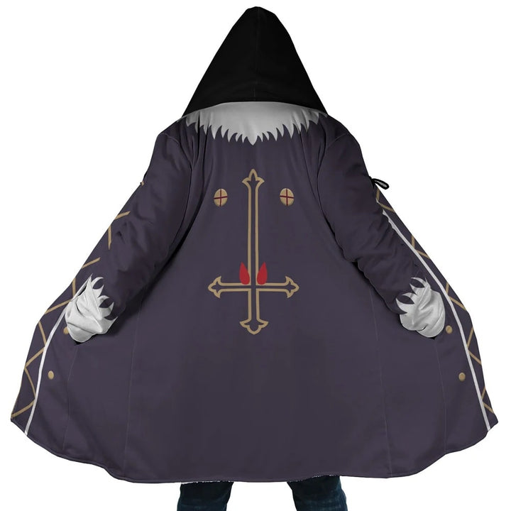 Lucilfer Revese Cross Hunter X Hooded Cloak Coat
