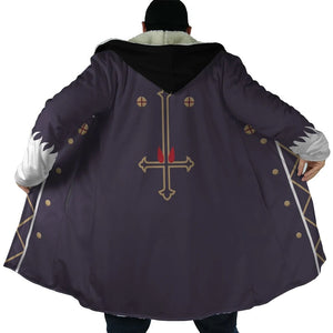 Lucilfer Revese Cross Hunter X Hooded Cloak Coat