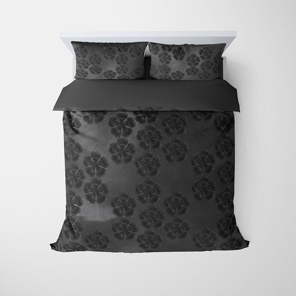 Clover Leaf All Over Embossed Comforter Set Bedding