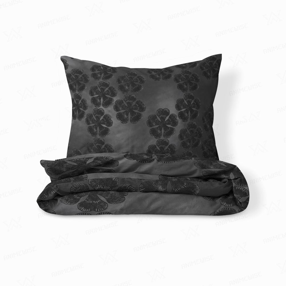 Clover Leaf All Over Embossed Comforter Set Bedding