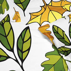 Colored leaf pattern Duvet Cover Bedding