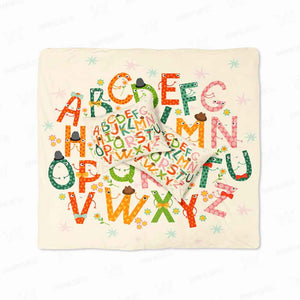 Colorful Childish Funny Alphabet Duvet Cover Bedding