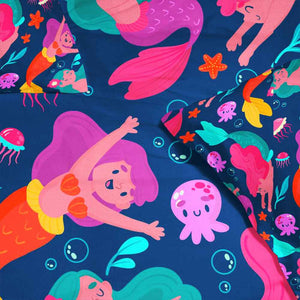 Colorful Mermaids Pattern Comforter Set