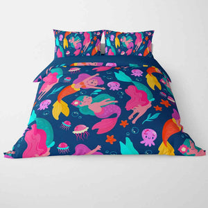 Colorful Fish Pattern Duvet Cover Bedding