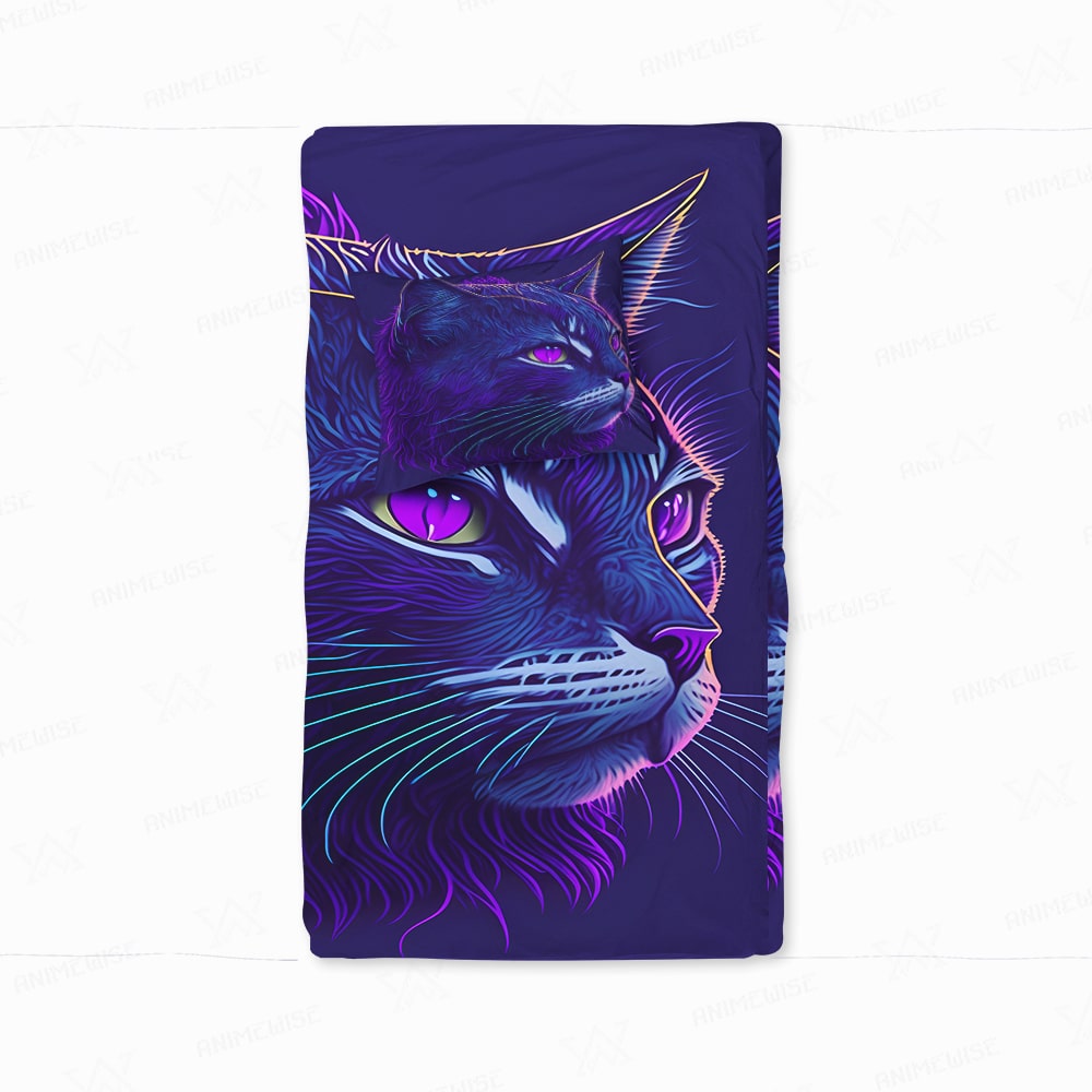 Coloringfused Cat Art Duvet Cover Bedding