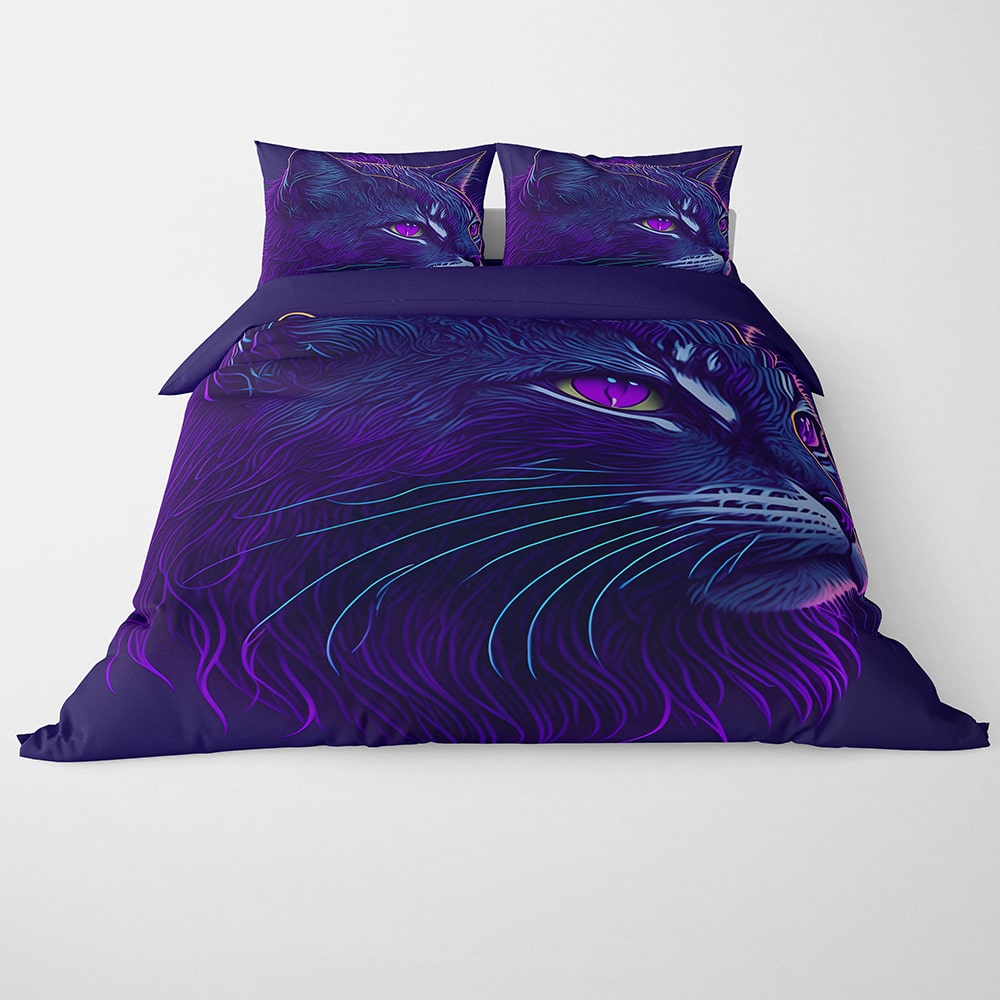 Coloringfused Cat Art Duvet Cover Bedding