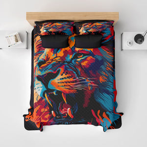 Coloringfused lion Art Quilt Bedding