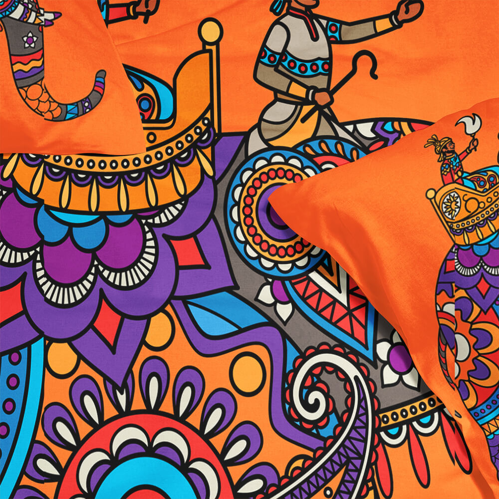 Colors of India Vintage Ethnic Royal Duvet Cover Bedding