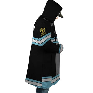 Company 8 Fire Fighter Cosplay Hooded Cloak Coat