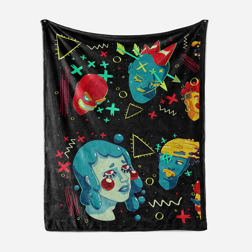 Contemporary Graphic Art Blanket