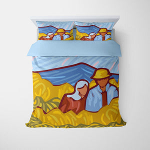 Couple Abstract Art Comforter Bedding