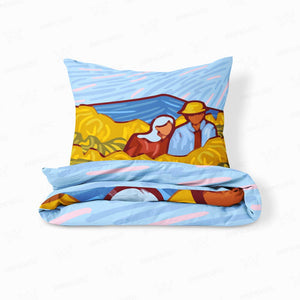 Couple Abstract Art Comforter Bedding