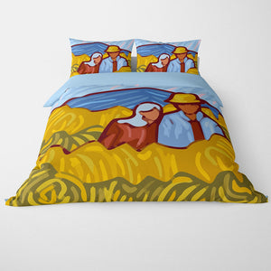 Couple Abstract Art Duvet Cover Bedding