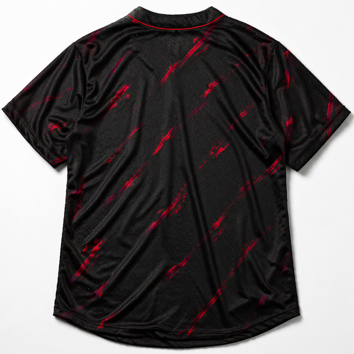 Crimson Strike Baseball Jersey – Breathable Mesh Performance Fit
