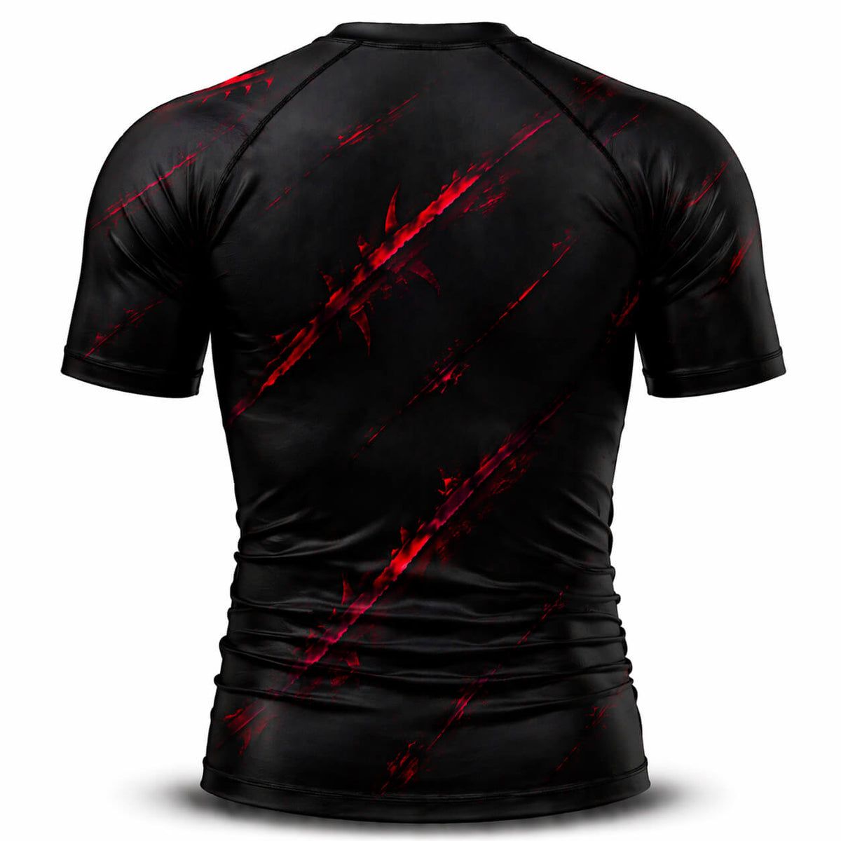 Crimson Strike Compression Performance T-Shirt – Breathable Athletic