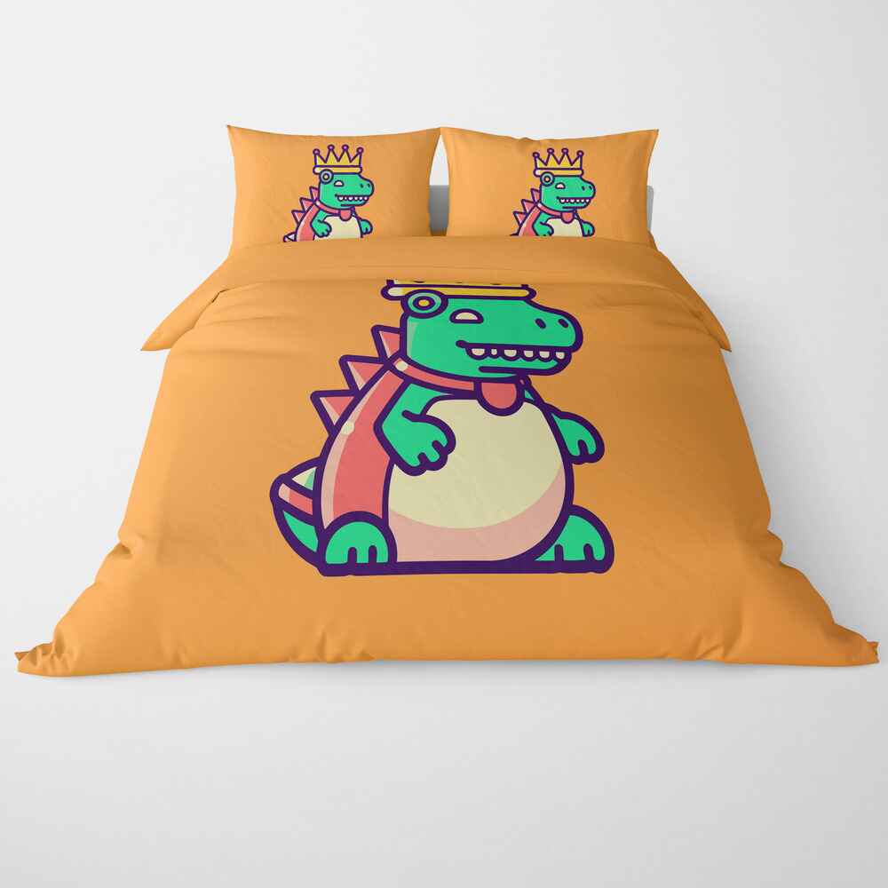 Cute Baby Dino Duvet Cover Bedding