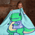 Cute Cheerful Dinosaur Blanket