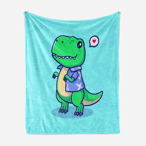 Cute Cheerful Dinosaur Blanket