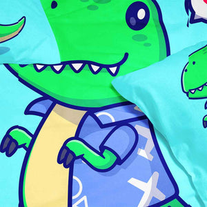 Cute Cheerful Dinosaur Comforter Set