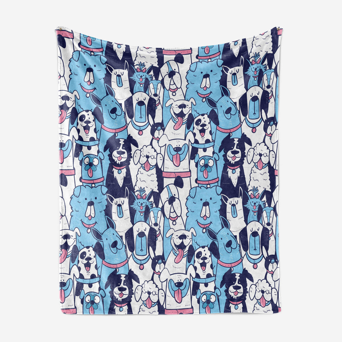 Cute Dogs Doodle Love Blanket