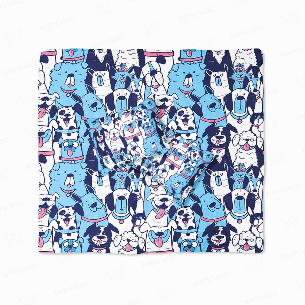 Cute Dogs Doodle Love Duvet Cover Bedding