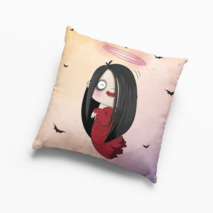 Cute Ghost Girl Throw Pillow