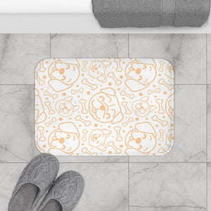 Cute Smiling Dogs All Over Brushed Bath Mats