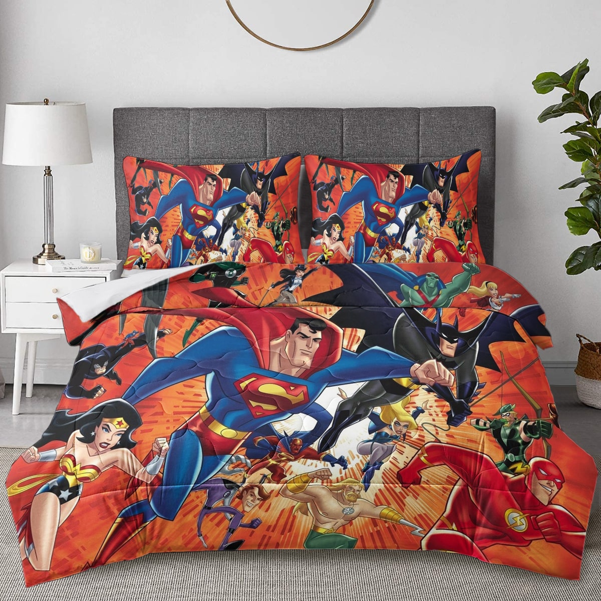 Vintage Comic Comforter Set Bedding