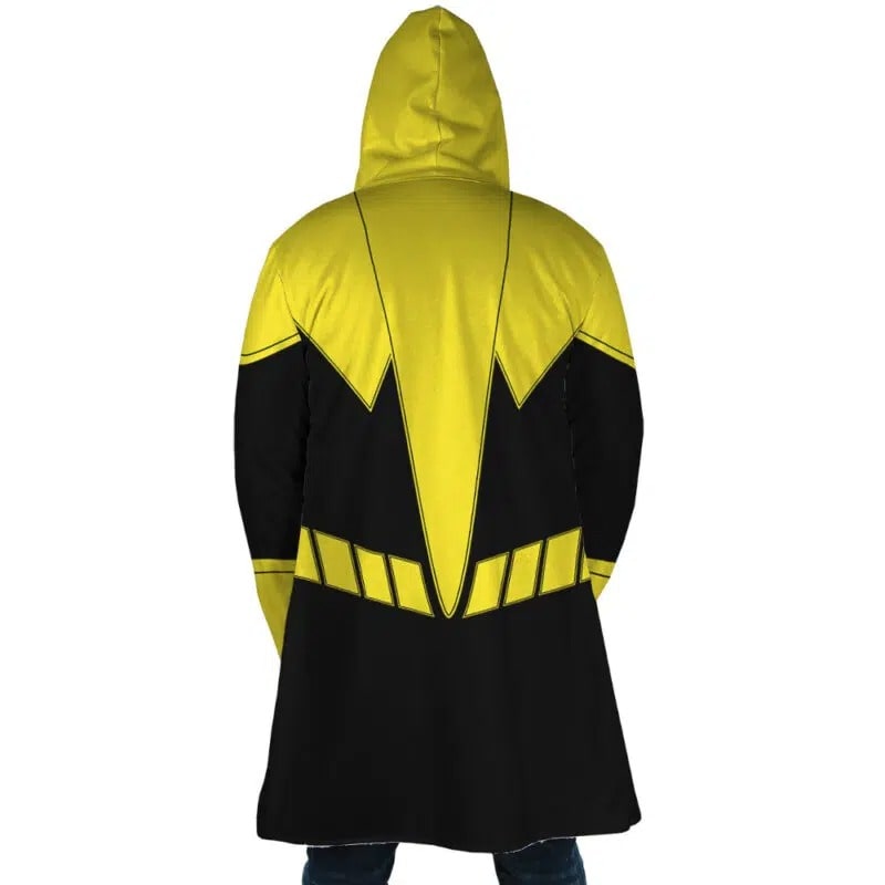 Yellow Lantern Hooded Cloak Coat