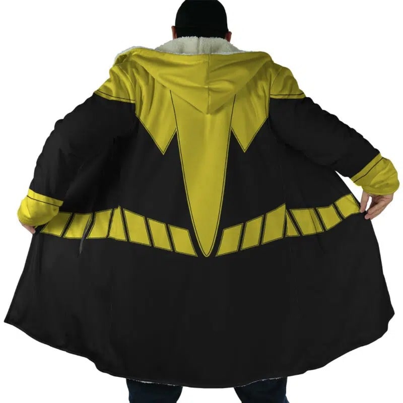 Yellow Lantern Hooded Cloak Coat
